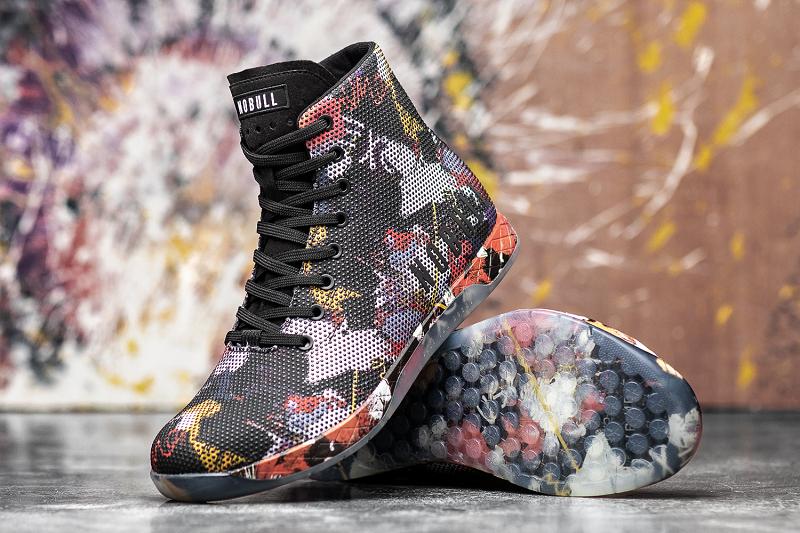 Men's Nobull High-Top Graffiti Trainers Multicolor | SG I2252L